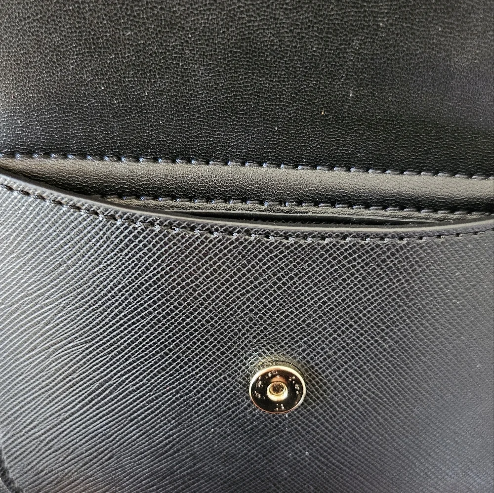 Kate Spade New York Black Saffiano Leather Schuyler Mini Backpack - Picture 7 of 10